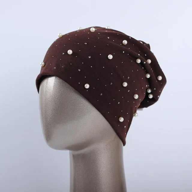 Shine Pearls Beanies