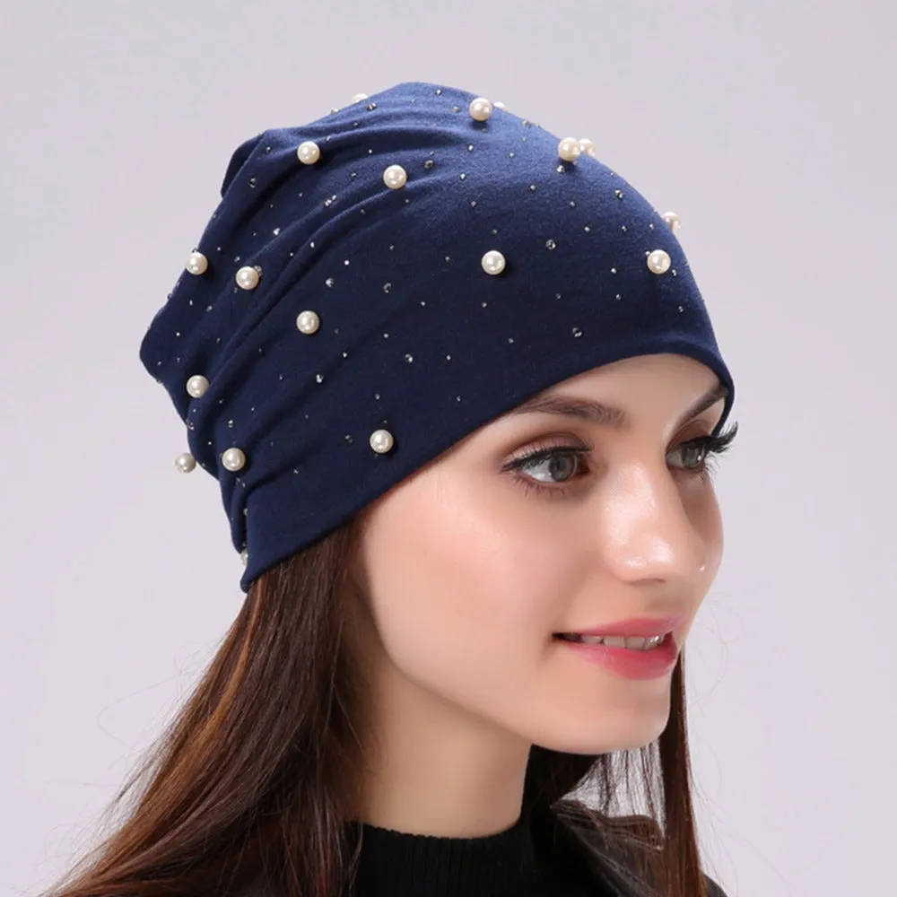 Shine Pearls Beanies