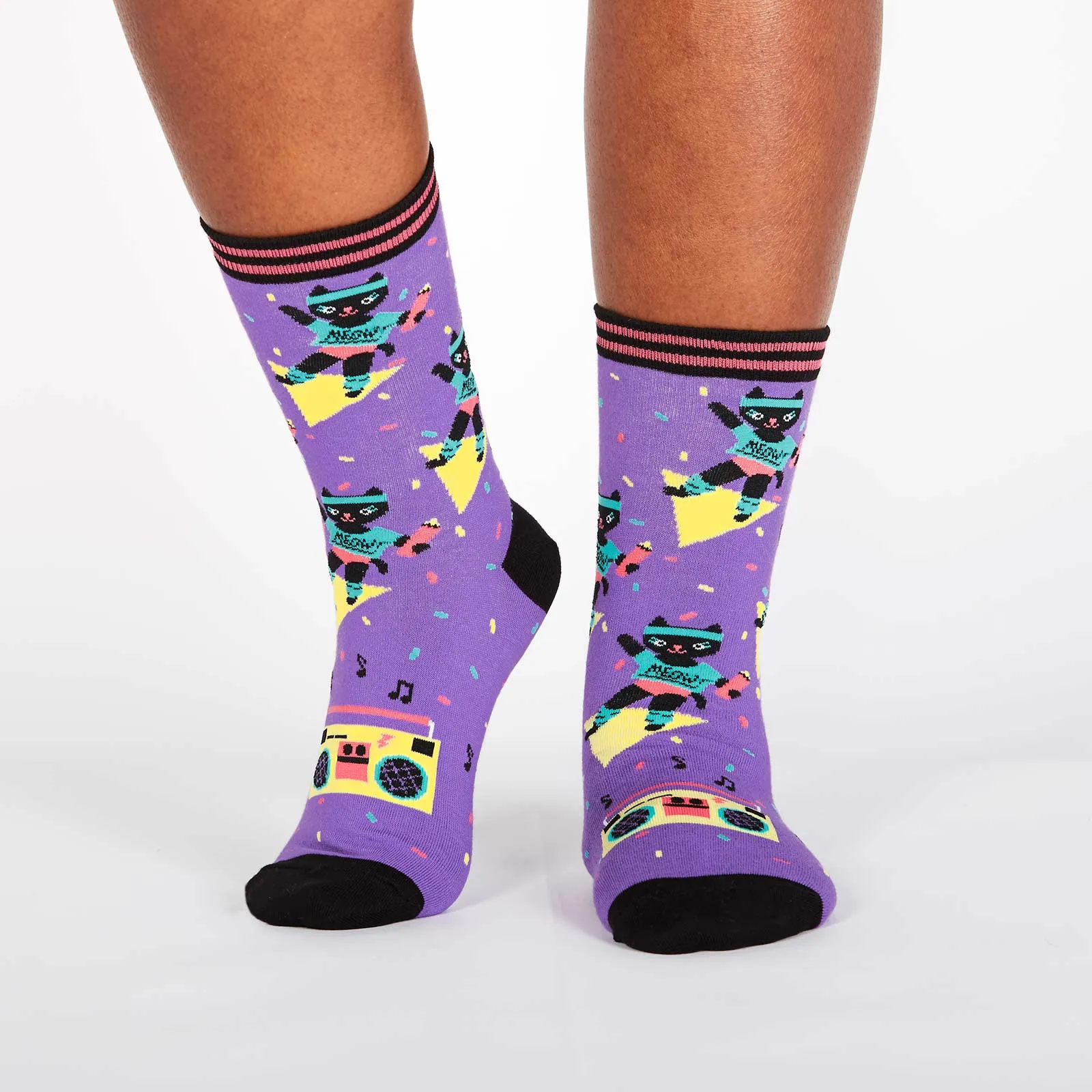 Sock It To Me Women's Crew Socks - Cat-ercise