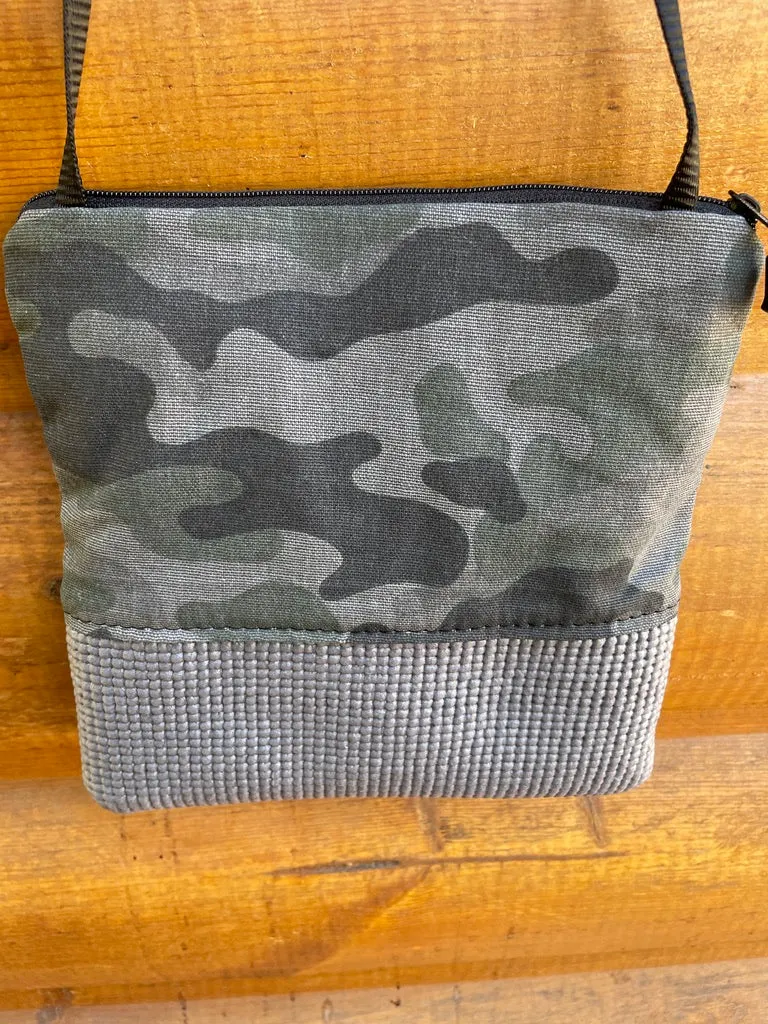 Stella Gray Cross Body Purse-Camo