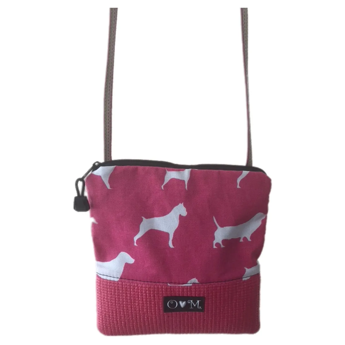 Stella Pink Cross Body Purse-dog