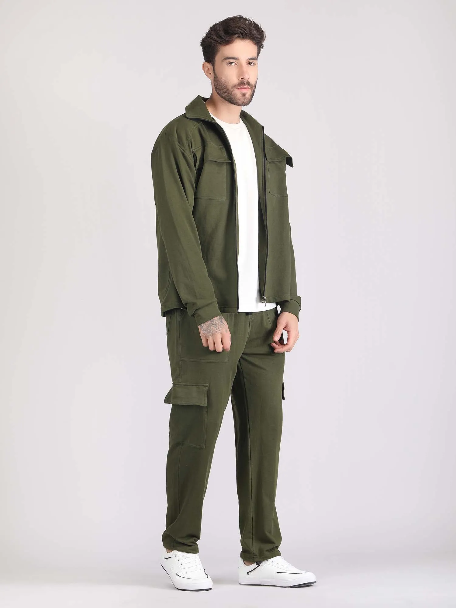 Stylish co ord shacket sets - Cotton men co ord shirt sets