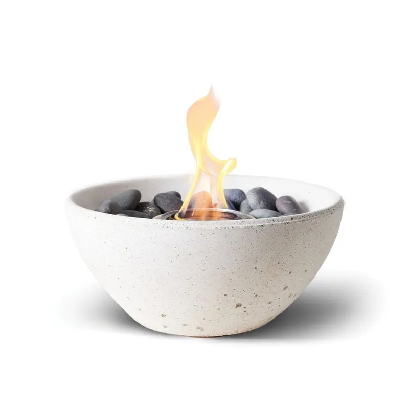 Tabletop Basin Fire Bowl - White