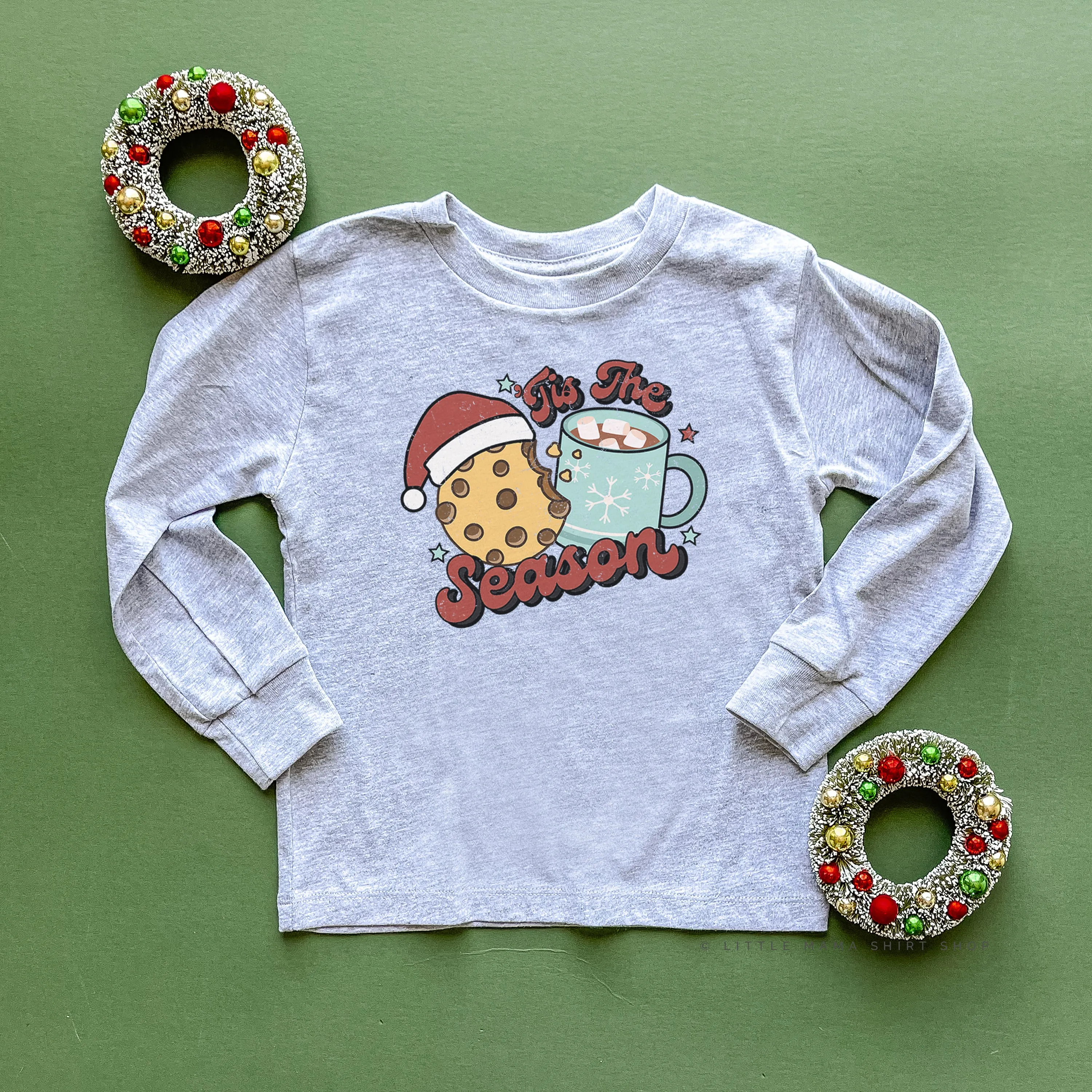 'Tis The Season - Cookie & Hot Cocoa - Child LONG SLEEVE tee