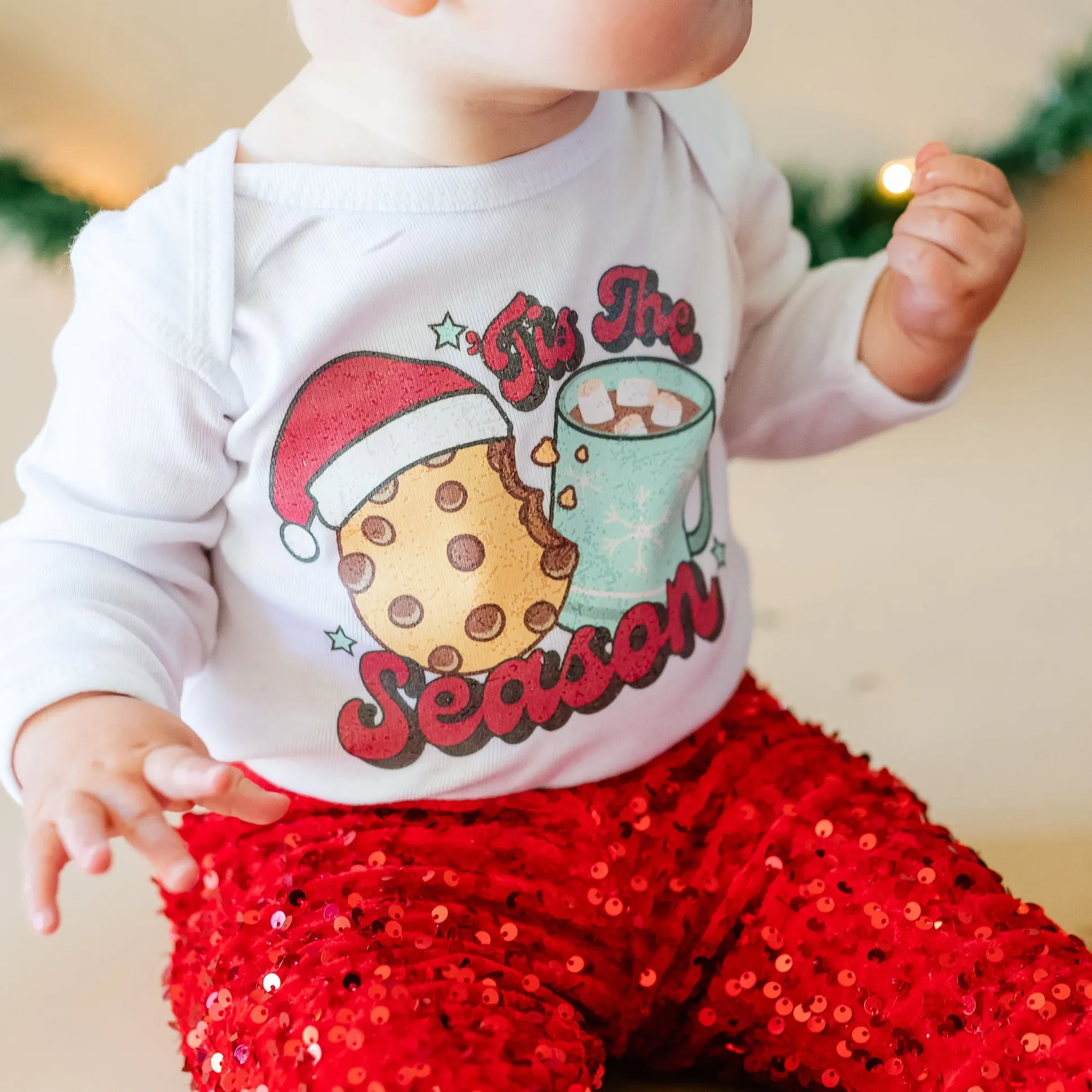 'Tis The Season - Cookie & Hot Cocoa - Child LONG SLEEVE tee