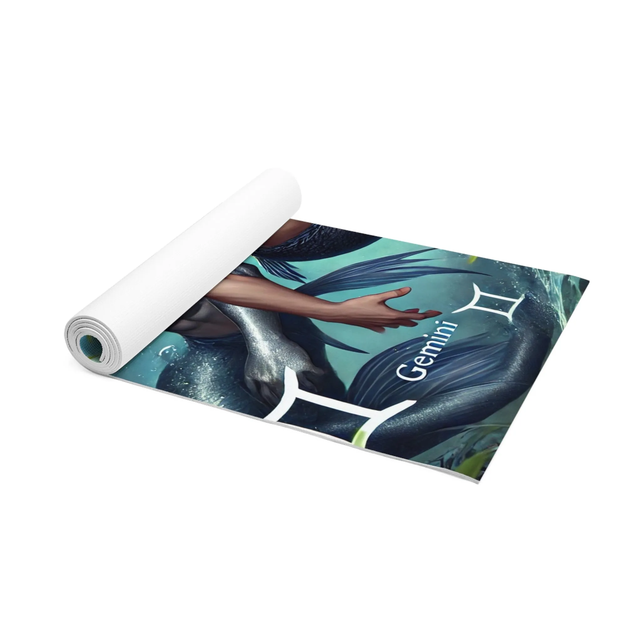 Twin Spirit: The Gemini Mermen Yoga Mat