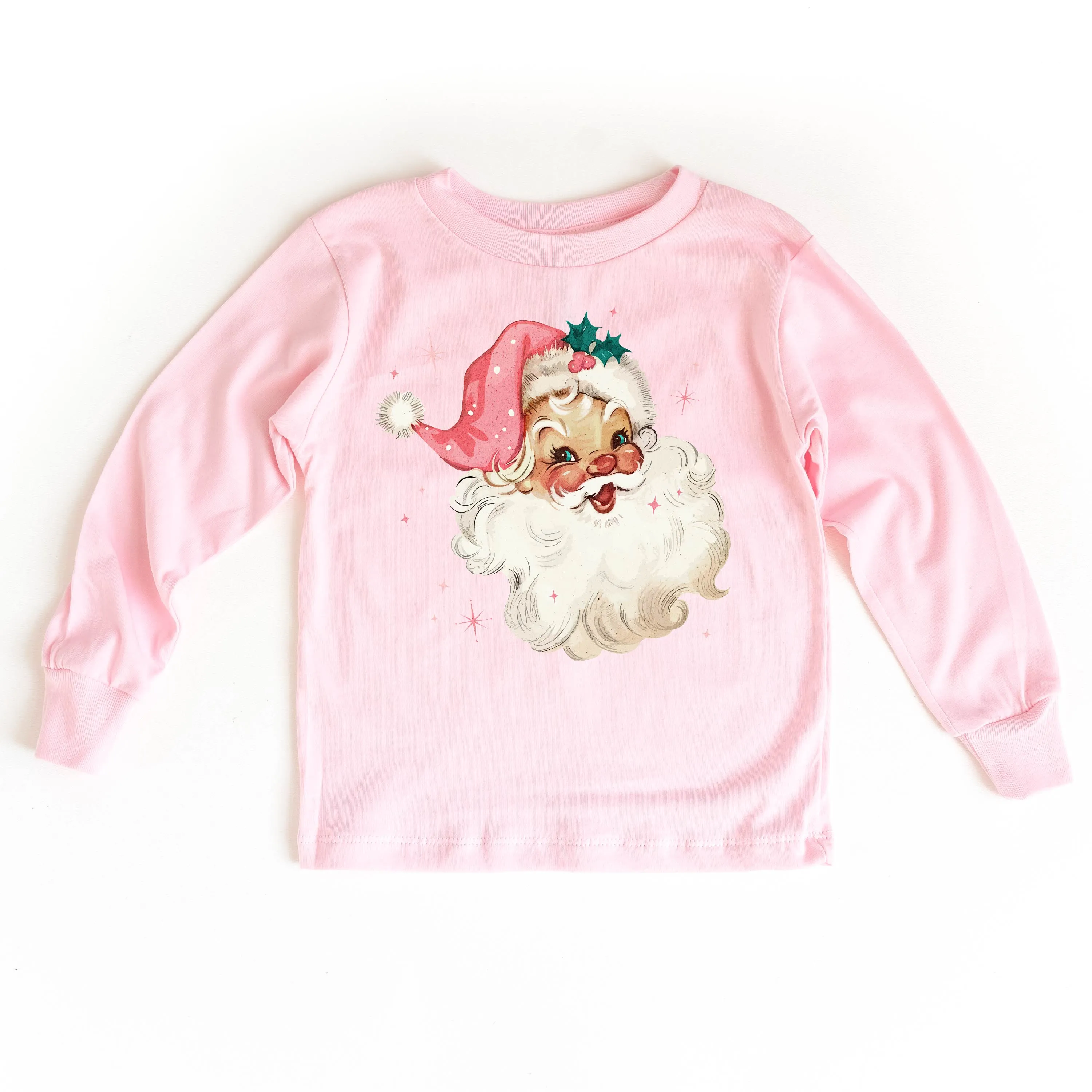 Watercolor Santa - Child LONG SLEEVE Tee