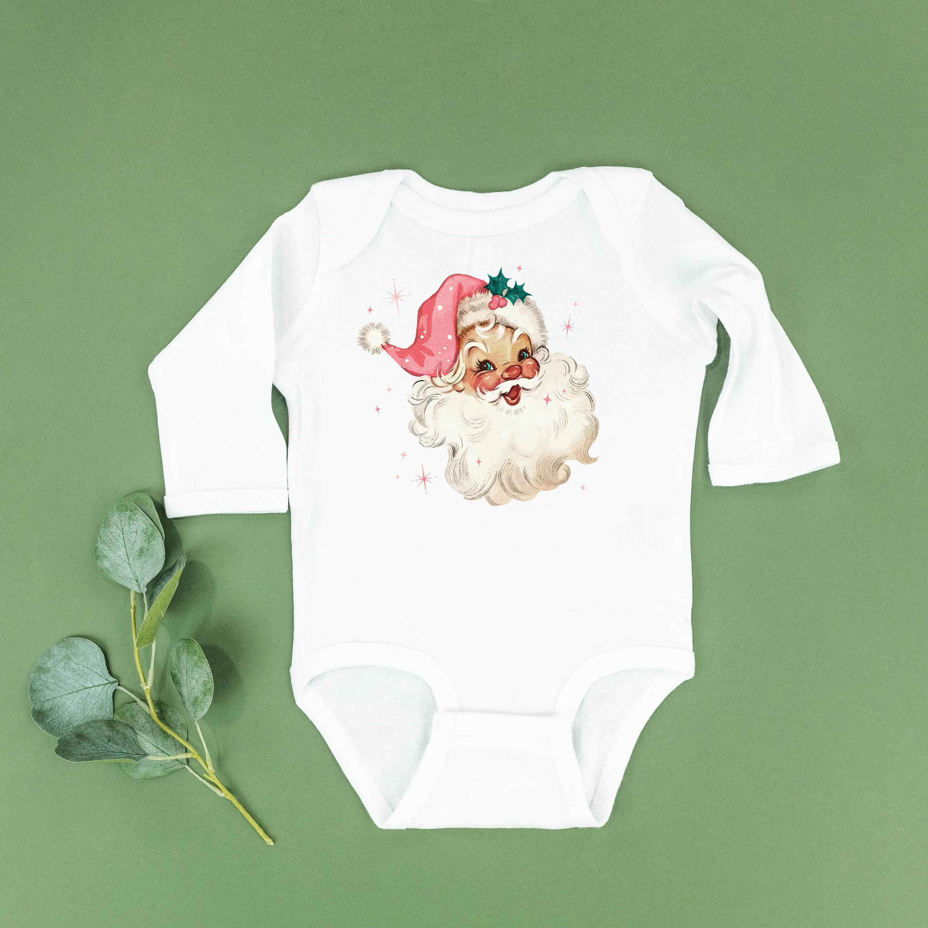 Watercolor Santa - Child LONG SLEEVE Tee