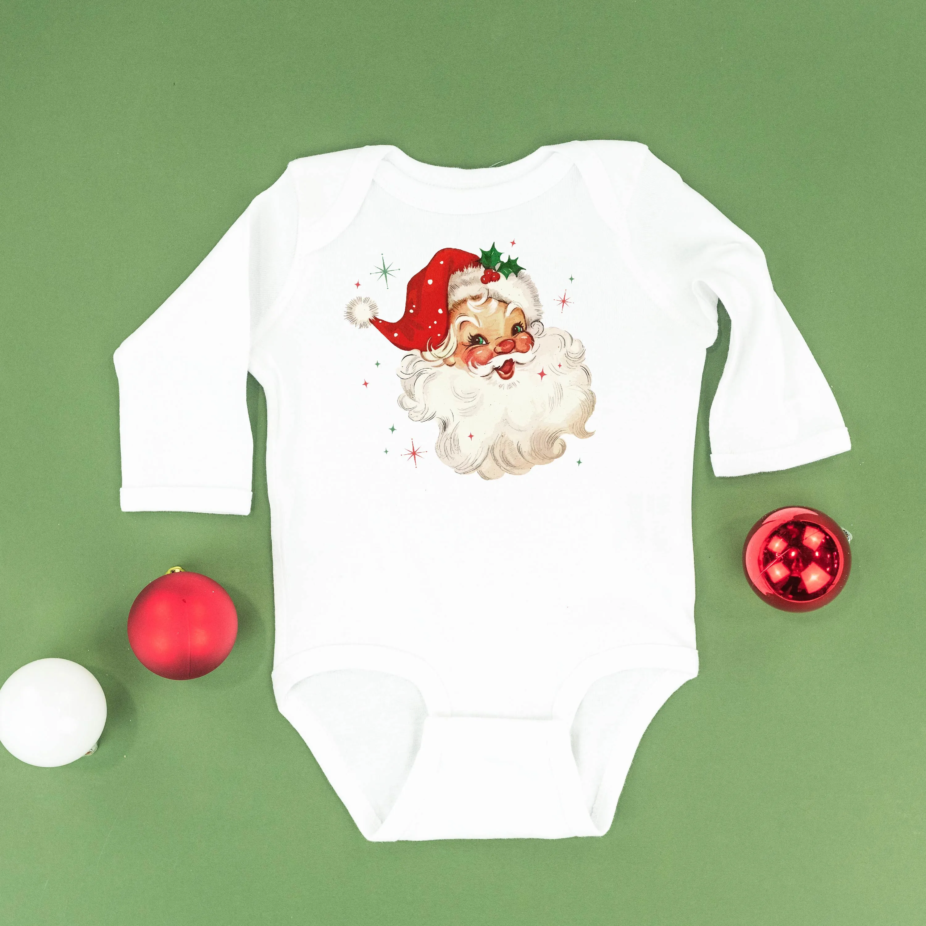 Watercolor Santa - Child LONG SLEEVE Tee