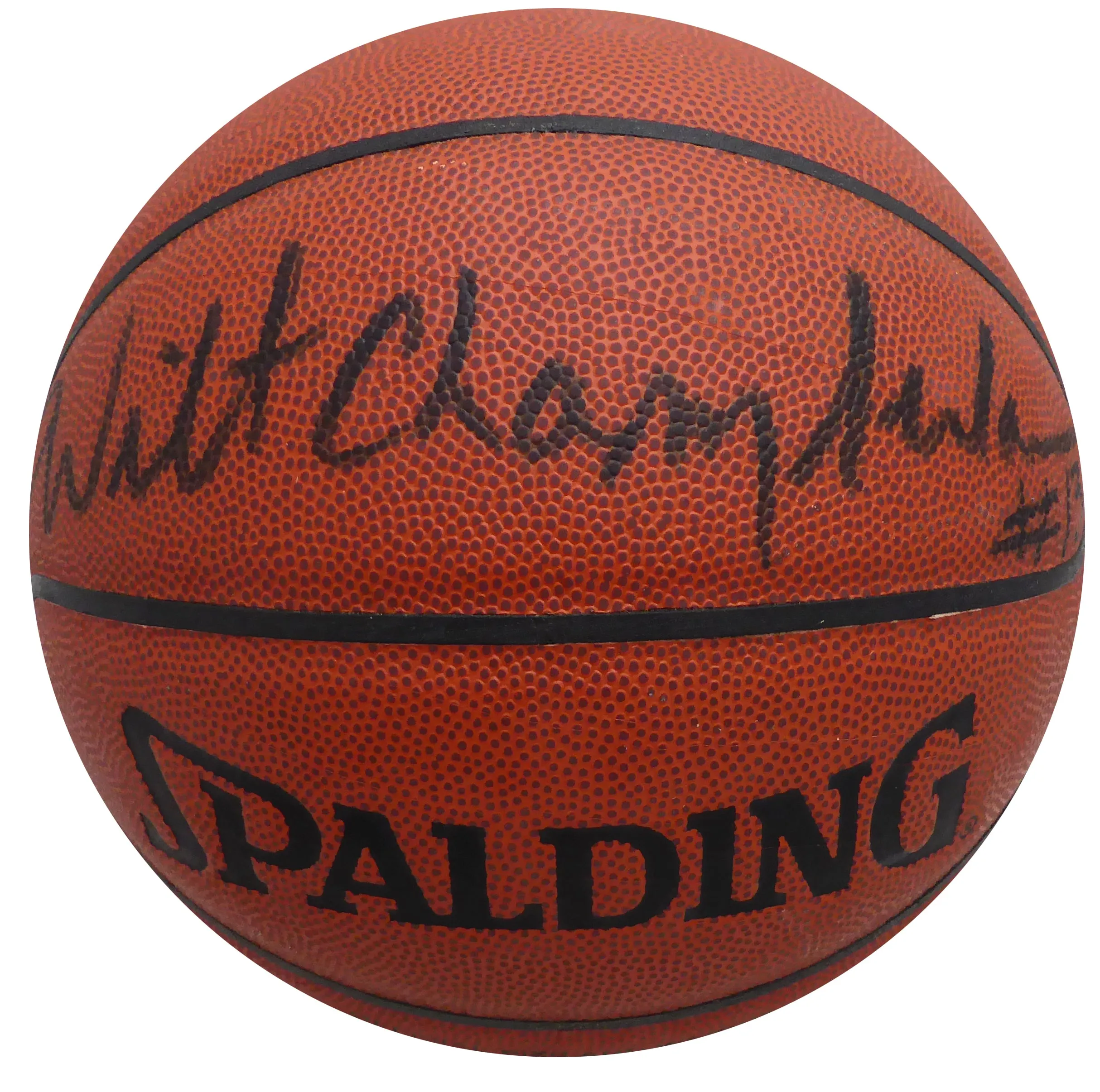 Wilt Chamberlain Autographed Official Spalding Basketball Los Angeles Lakers Beckett BAS QR #AC74587