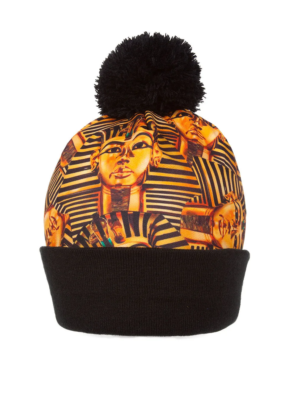 Winter Unisex Sublimation Cuffed Beanie w/ Pom