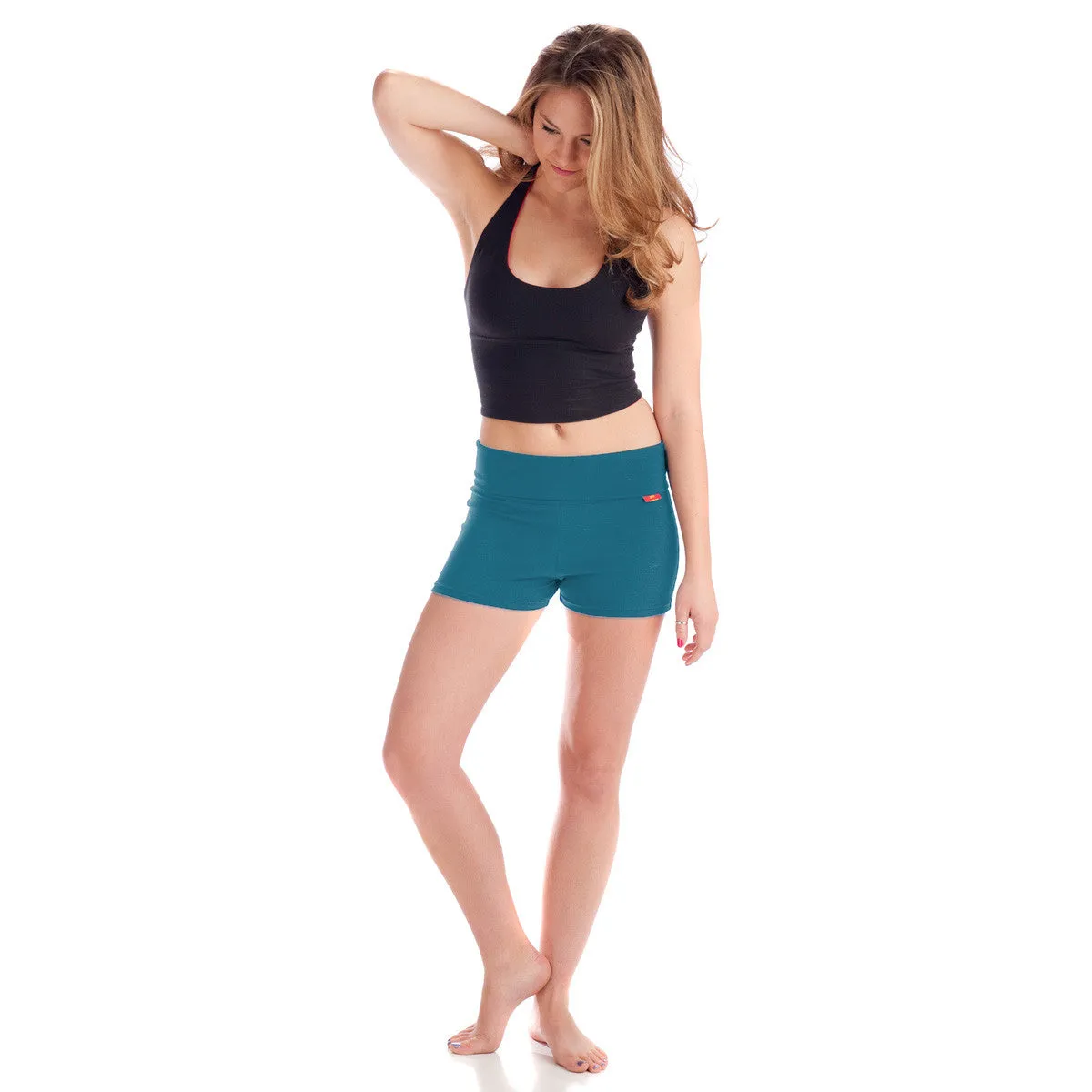 Wisdom Yoga Shorts - Teal