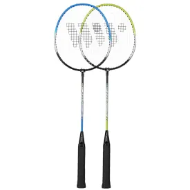 Wish Steeltec 216K Badminton Racket Set 2 Rackets   3 Shuttlecocks   Case