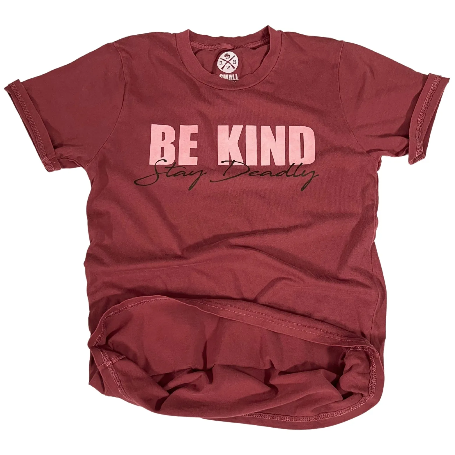 Women's Be Kind Stay Deadly Boyfriend T Shirt